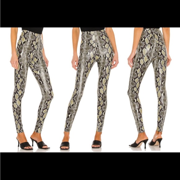 Commando Faux Leather Snake Leggings Size XS - Picture 1 of 4